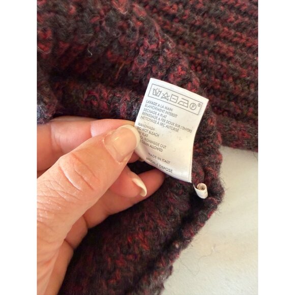 Maje Womens Sweater Size 2 Wine Color Wool Blend Long Sleeve Pullover Casual - Picture 5 of 13
